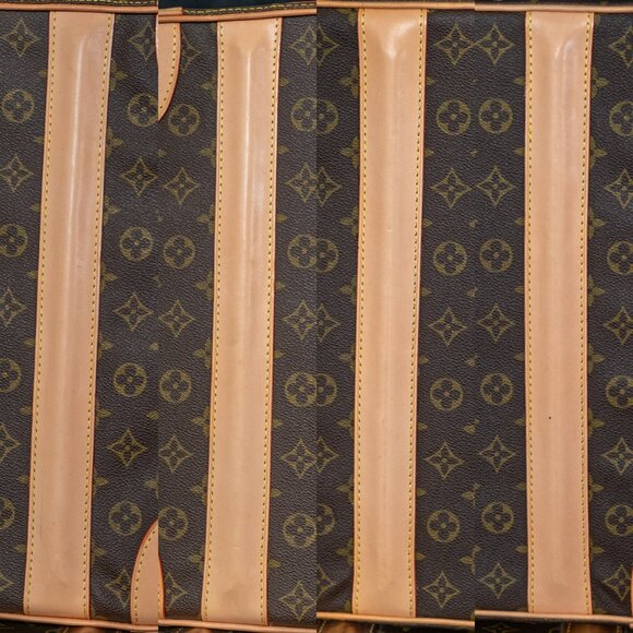 LOUIS VUITTON Monogram Canvas Suitcase - NEW LEATHER - VINTAGE TREASURE - Picture 10 of 16